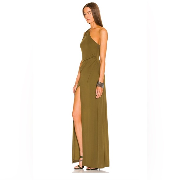 DUNDAS x REVOLVE Crawford Maxi Dress in Khaki Green - Picture 4 of 14